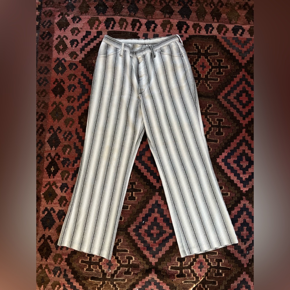 Vintage 60s Striped Bell Bottoms